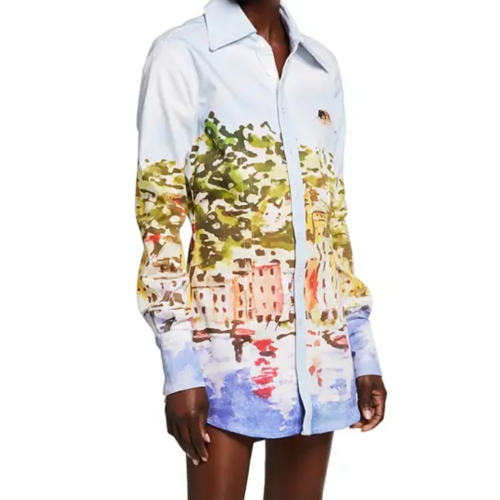 FIORICCI PORTOFINO PRINTED SHIRTDRESS